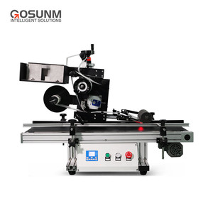 Gosunm เครื่องติดฉลากพื้นผิวเรียบแบบตั้งโต๊ะอัตโนมัติสำหรับเมลเอ็กซ์เพรสกระเป๋าใบเล็กใบเล็กสำหรับใส่ของพร้อมกล่องโลหะ