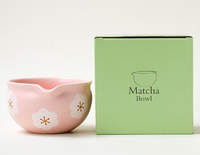 Nouvelle arrivée Matcha bol fouet support rose couleur Matcha ensembles avec boîte-cadeau ensembles de Matcha en céramique