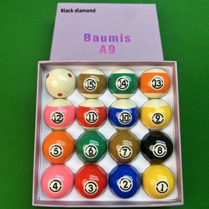 Nhựa Bền 57.2Mm Đen Vua Kong Hồ Bơi Billiard Bóng Bộ Hoàn Chỉnh Cho Snooker & Billiards - Product Image 2