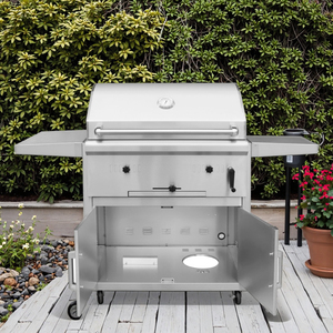 Modern Outdoor Garden Barbecue Cart with Powder-Coated Finish Smokeless <strong>Charcoal</strong> BBQ <strong>Grill</strong> - Product Image 1