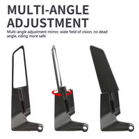 Espejo Retrovisor para Motocicleta, Modificado, Universal, Personalizado, Espejo Auxiliar de Reversa, Espejo Reflector para Scooter Eléctrico