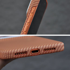 Роскошный ультратонкий жесткий чехол из поликарбоната с магнитом и узором под кевлар для <span class=keywords><strong>iPhone</strong></span> 17 16 15 14 Pro Max - Product Image 5