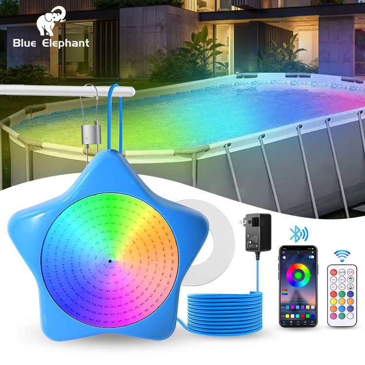 Ip68 Waterproof 12V LED Pool Lights Color-Changing with Magnetic App Remote Control for Above Ground and Inground Pools