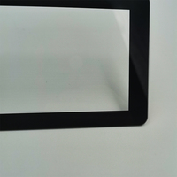 Panneau de protection en verre trempé imprimé sur mesure par sérigraphie pour écran de tablette PC, fenêtre transparente à coins arrondis, découpe de précision