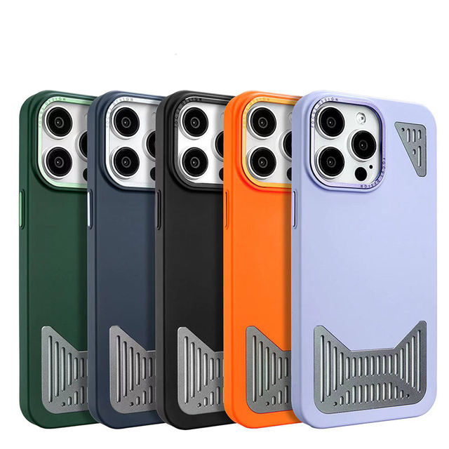 New Style Matte Skin Magnetic Back Cover with Stand for 16 Pro & 16 Pro Max Mobile Phone Cases