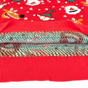 <span class=keywords><strong>Pull</strong></span> de Noël moche col rond flocon de neige Santa Renne Animal drôle <span class=keywords><strong>pull</strong></span> de Noël moche - Product Image 6