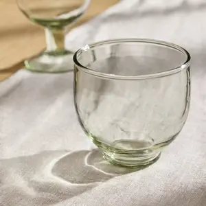 Ev partisi için özel dekoratif 300ml su bardağı klasik şeffaf bardak renkli cam bardak
