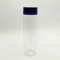 Bouteille d'eau transparente de 750ml avec couvercle à vis en plastique Tritan à large ouverture pour cuisines personnalisée avec logo personnalisé pour boire