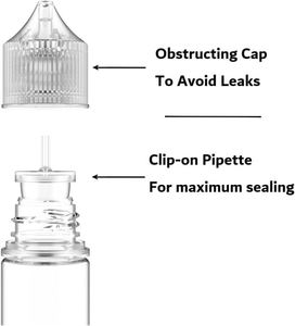 30ml 50ml 60ml 100ml 120ml Plastic Thin Tip <b>Dropper</b> <b>Bottles</b> Oil Squeeze PET Liquid Childproof Tamper Cap Screen Printing - Product Image 2