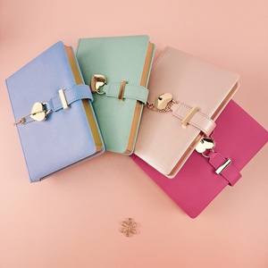 Diario Sidaixue con Candado para Niñas de 8 a 16 Años, Diario con Candado y Llave, Páginas con Bordes Dorados, Diario con Candado en Forma de Corazón para Regalo - Product Image 2