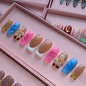 <span class=keywords><strong>Uñas</strong></span> Postizas <span class=keywords><strong>Acrílicas</strong></span> Gruesas de Alta Calidad, Hechas a Mano, 10/30 Piezas, <span class=keywords><strong>Uñas</strong></span> Postizas Pintadas a Mano - Product Image 5