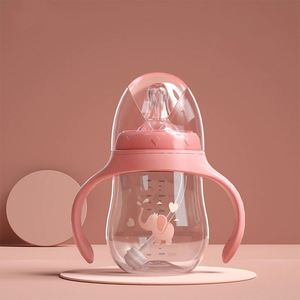 Biberon d'alimentation pour bébé 3-en-1 anti-étouffement, motif animal de dessin animé, en PP de qualité alimentaire, vente en gros - Product Image 3