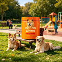 Friandises personnalisées OEM pour animaux de compagnie au saumon, riches en Oméga 3 EPA DHA, pour une peau saine, un pelage brillant et une fonction cardiaque optimale chez les chiens de petite, moyenne et grande taille.