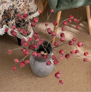 Planta Artificial Realista <span class=keywords><strong>de</strong></span> <span class=keywords><strong>Granada</strong></span> con 11 Cabezas Cuadradas, Decoración para el Hogar, Fruta Simulada Portátil, Decoración <span class=keywords><strong>de</strong></span> Piso para el Hogar - Product Image 3