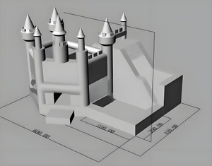 New thương mại ngoài trời đám cưới màu trắng <span class=keywords><strong>Inflatable</strong></span> Bouncer nhà với Combo trượt trắng lâu đài nhà bị trả lại hồ bơi - Product Image 4