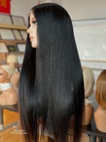 Perruques en cheveux humains SHY Medical, en PU, entièrement en dentelle, douces, effet cuir chevelu naturel, remplacement capillaire pour femmes, marque privée
