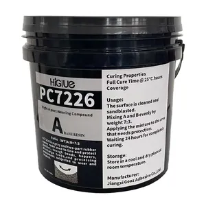 Higlue PC 7227 9313 Kit époxy renforcé céramique brossé gris 1KG 10KG
