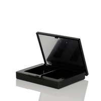 Mini palette d'ombres à paupières cosmétique multifonctionnelle, coffret de poudre à paupières, emballage avec miroir