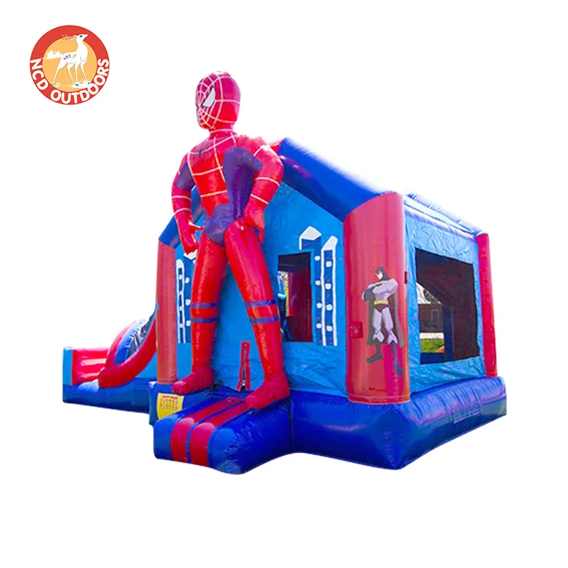 Vui vẻ Spider Man Bouncer trong thương mại MOONWALK dành cho người lớn Inflatable nhà bị trả lại nhảy lâu đài