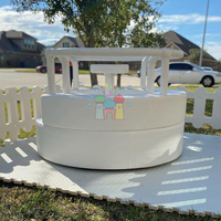 Comercial niños patio interior suave carrusel eléctrico Go Round juegos de equitación