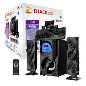 DJACK STAR speaker pintar stereo, pengeras suara pintar nirkabel D-05, pengeras suara kencang