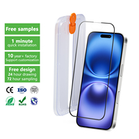 Protection d'écran en verre anti-reflet mat incassable pour iPhone 16 15 Pro Max avec plateau d'installation