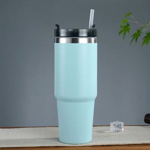 Double Wall 20oz 30oz Car Travel Tumbler Insulated Mug with Lid Straw Anti-Slip Base for Commuting Daily - Product Image 6