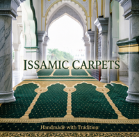 Tapis de prière jacquard à motif moderne, à poils longs, lavable et résistant aux taches, pour mosquées commerciales