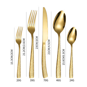 Лидер продаж, набор столовых приборов из нержавеющей стали с узором из змеиного молота, нож для стейка в западном стиле, вилка и ложка - Product Image 1