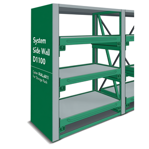 Fami <b>System</b> Ar Side Wall D1100 H2010 Green Ral6011 For <b>Storage</b> Rack - Product Image 3