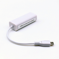 Adaptador de tarjeta de red Ethernet con cable Micro USB externo RTL8152B USB a Ethernet Lan RJ45 a USB para Win XP/7/8/10 MacBook