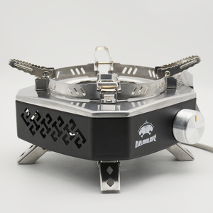 Réchaud de camping au butane en céramique manuel coupe-vent, simple, portable, <span class=keywords><strong>compact</strong></span>, léger, en acier inoxydable, pour la cuisson en extérieur - Product Image 4