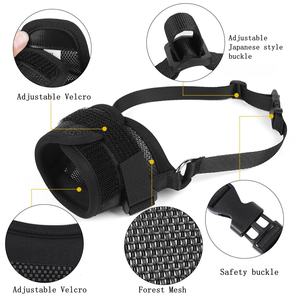 Protège-dents respirant réglable pour l'entraînement à la marche de toilettage Museau en nylon doux Anti-morsure Aboiement à mâcher - Product Image 2