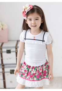 เสื้อยืดแขนสั้นเด็กผู้หญิงดีไซน์ล่าสุดขายส่งจากซัพพลายเออร์จีน - Product Image 2