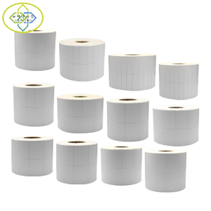 In bianco Formato Personalizzato Bianco Trasferimento Termico Etichetta Autoadesiva Carta di Codici A Barre Adesivi Rolls per Marchio di Trasporto - Product Image 2