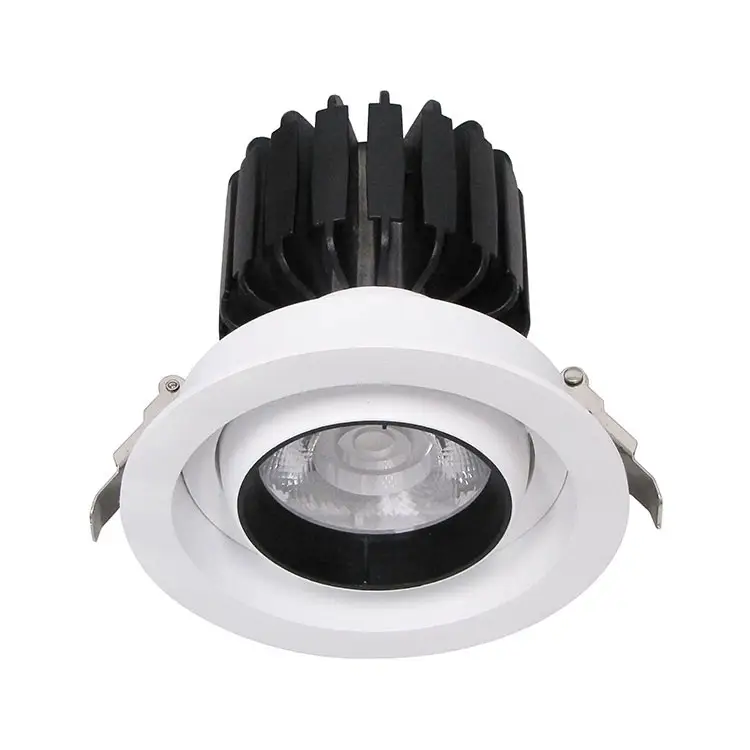 Ultra ince düşük enerji tüketimi çoklu özellikler açısı ayarlanabilir COB LED Downlight kısılabilir 120 V kullanılan tavan yuvarlak