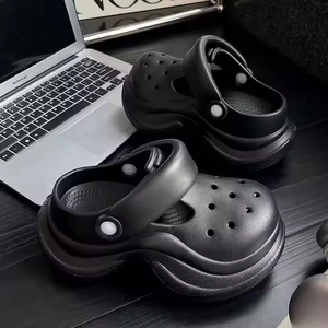 Sandales <span class=keywords><strong>à</strong></span> plateforme chunky pour <span class=keywords><strong>femme</strong></span> Sabots EVA respirants Soutien de la voûte plantaire pour femmes Sandales <span class=keywords><strong>à</strong></span> <span class=keywords><strong>talon</strong></span> 6cm pour la marche d'été pour femmes - Product Image 6