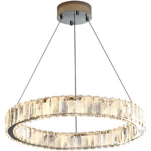 Décoration de la chambre Classique Pendentif Lumière clair K9 Cristal anneau Lustre éclairage Led Pour Hall - Product Image 5