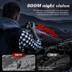 Nouveau 800m longue Distance 10X HD 5W infrarouge monoculaire caméra Photo vidéo lunettes portée 1080P numérique <span class=keywords><strong>chasse</strong></span> dispositif de Vision <span class=keywords><strong>nocturne</strong></span> - Product Image 3