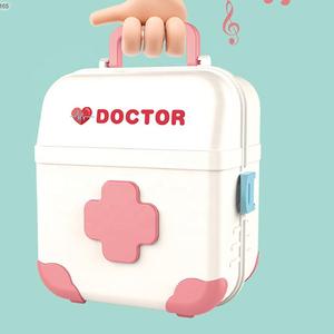 Simulation musicale hôpital trousse de premiers soins jeu de rôle docteur fille maison de poupée pour enfants - Product Image 5