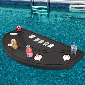 수영장 또는 바닷가 당 부유물을 위한 수영풀 카드 쟁반을 위한 뜨 Blackjack 테이블