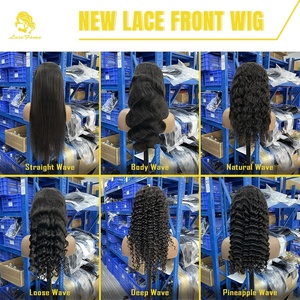 Offerte <span class=keywords><strong>Black</strong></span> <span class=keywords><strong>Friday</strong></span> venditore cambogiano 40 pollici Pre pizzicato onda d'acqua svizzero pizzo parrucche brasiliani capelli umani parrucca per gli americani - Product Image 3