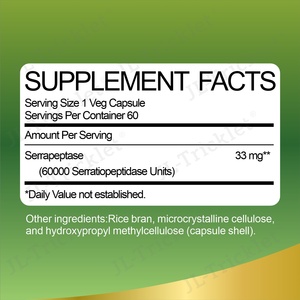 जुलूंग निजी लेबल पूरक सेरापटेस एंजाइम कैप्सूल 60000 सेरापटेस पाउडर कैप्सूल - Product Image 6
