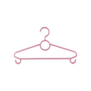 Gantungan Baju Plastik HeXing Bahan PP Anti-Selip Pengait Ganda Ringan Grosir Warna <span class=keywords><strong>Pink</strong></span> - Product Image 6