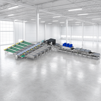 Ligne de tri d'œufs entièrement automatique, capacité de 60 000 œufs par heure, équipement de calibrage du poids des œufs pour élevages avicoles