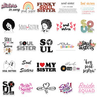 50 autocollants graffiti avec la phrase « Dear Soul Sister » pour décorer téléphone et ordinateur portable, autocollant femme « Black Melanin Poppin »