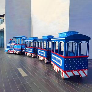 Hấp dẫn vui chơi giải trí công viên thiết bị pin hoạt động bàn ủi hơi nước đầu máy xe lửa cho tham quan - Product Image 6