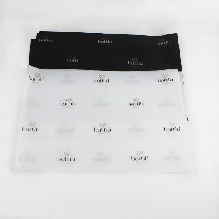 Kertas tisu pembungkus Hadiah Natal Logo kustom ramah lingkungan untuk pakaian kemasan
