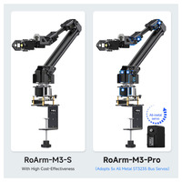Kit IA pour bras robotique double avec servomoteur à bus série haute performance 5 + 1 DOF pour Jetson Orin Nano / NX, prend en charge le contrôle sans fil Hugging Face