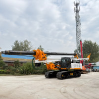 Pile-drives de 60 m à vendre DR-220 |   Machine de piquage hydraulique avec moteur Cummins pour la construction de fondations